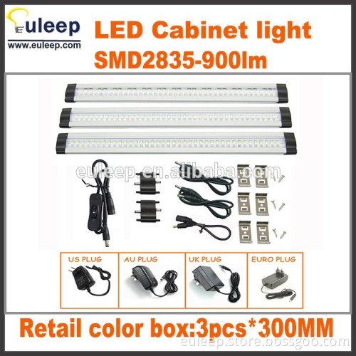 led under cabinet light with wireless switch RF remote control, dimmable under led cabinet light
